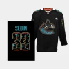 henrik sedin canucks special edition first nations 2023 black jersey