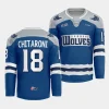 hudson chitaroni sudbury wolves blue 2023 24futuristic alternate ohl replica jersey