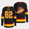 ian cole canucks black alternate authentic pro jersey