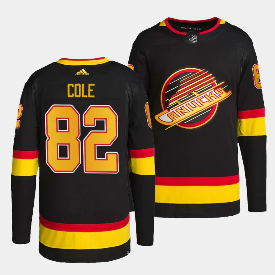 ian cole canucks black alternate authentic pro jersey