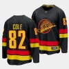 ian cole canucks black alternate breakaway player jersey