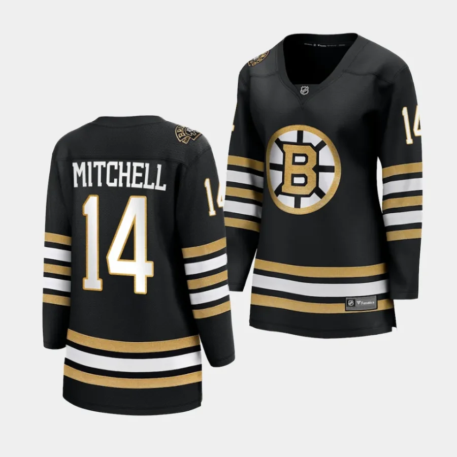 ian mitchell bruins black 100th anniversary women jerseys