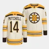 ian mitchell bruins cream 2023 24100th anniversary primegreen authentic playerjersey