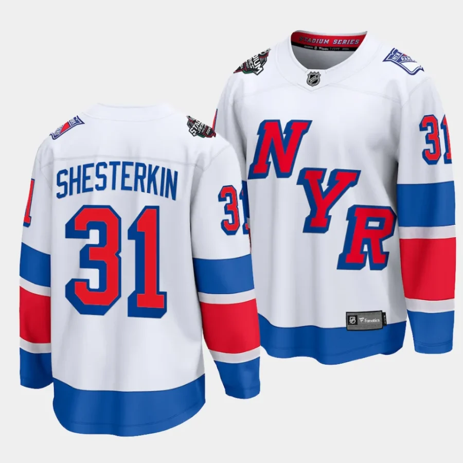 igor shesterkin rangers white 2024 nhl stadium series breakaway player jersey