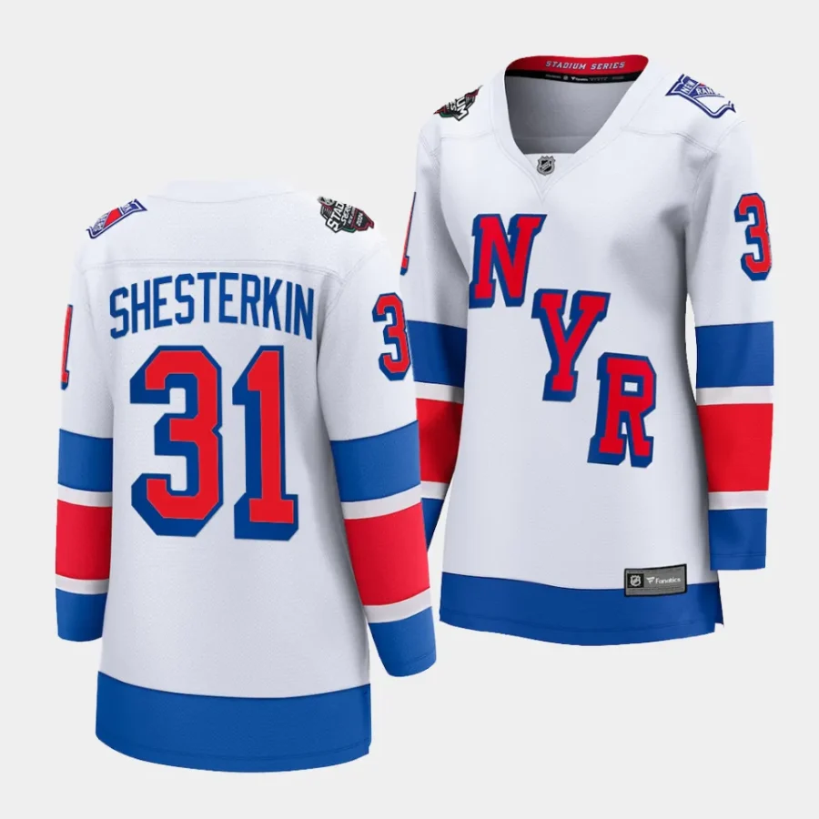 igor shesterkin rangers white 2024 nhl stadium series breakaway player womenjersey