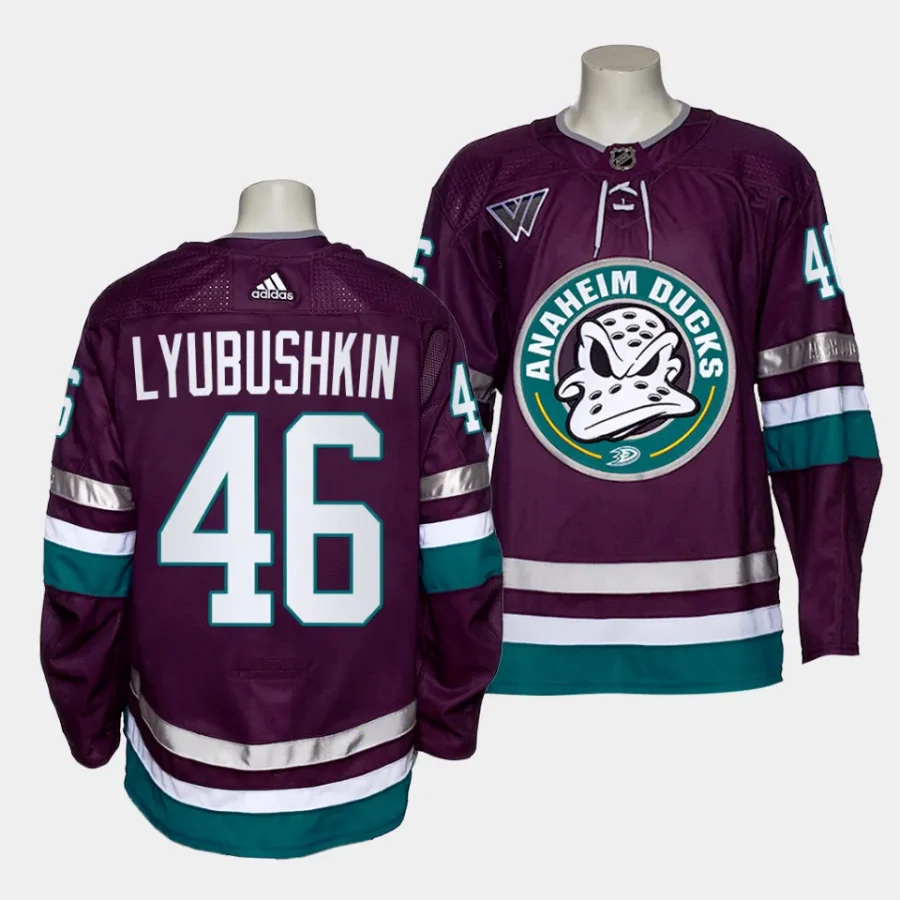 ilya lyubushkin ducks navy alternate authentic pro jersey