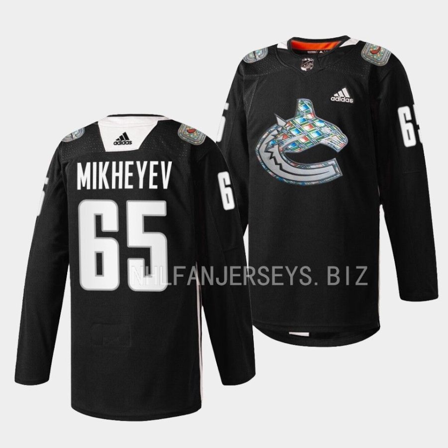 ilya mikheyev canucks black 2023black history month ethiopian canadian heritage jersey