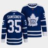 ilya samsonov maple leafs blue 2022reverse retro 2.0 authentic primegreen jersey