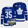 ilya samsonov maple leafs royal 2023 nhl global series sweden authentic jersey