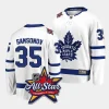 ilya samsonov maple leafs white 2024 nhl all star patch away jersey