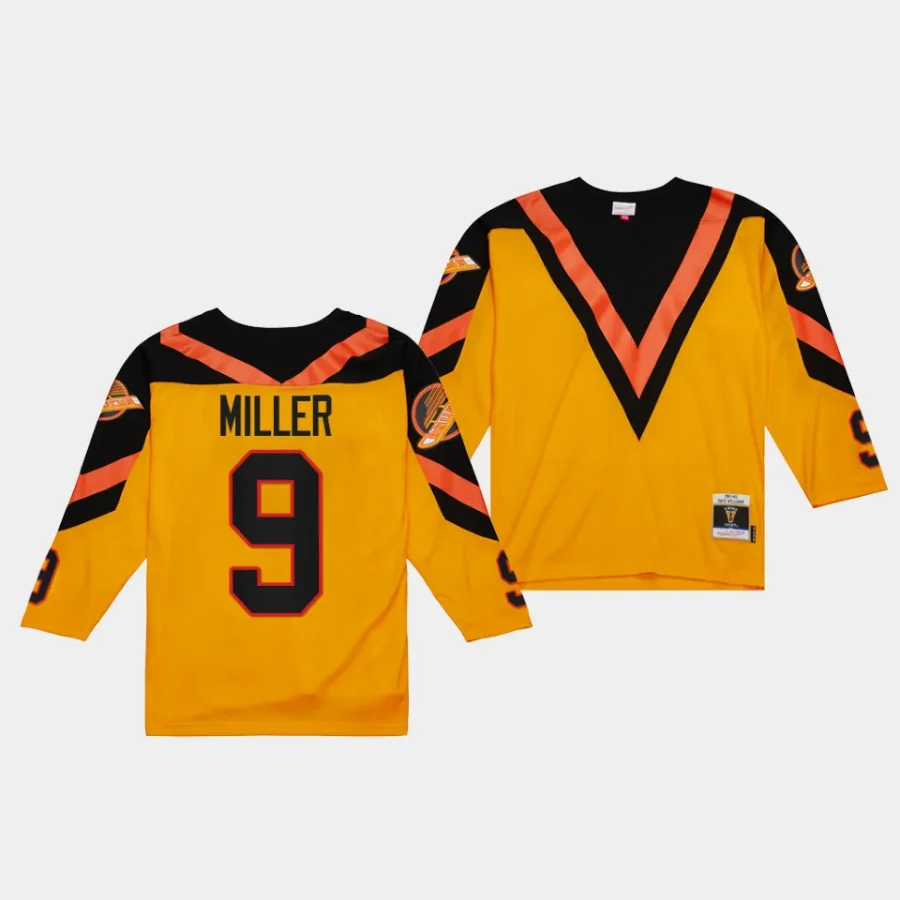 j.t. miller canucks yellow blue line 1981 throwback jersey