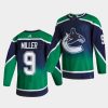 j.t.miller canucks green 2021 reverse retro special edition authentic jersey