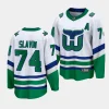 jaccob slavin hurricanes white whalers premier breakaway jersey