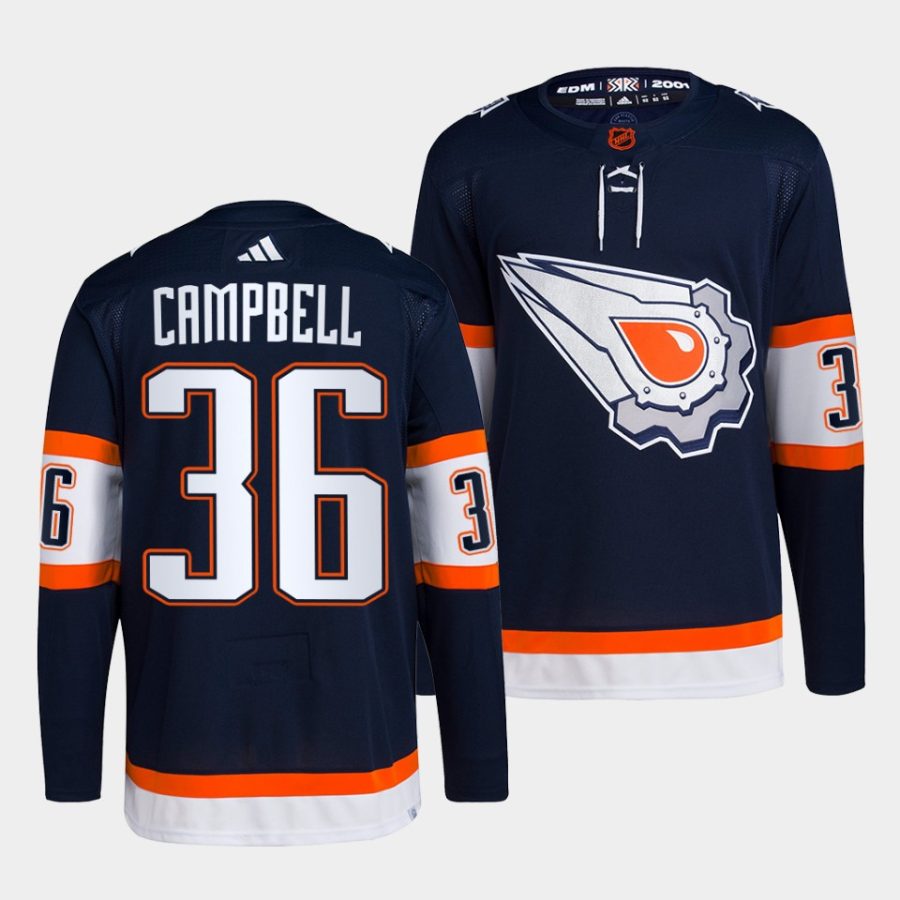 jack campbell oilers navy 2022reverse retro 2.0 authentic primegreen jersey