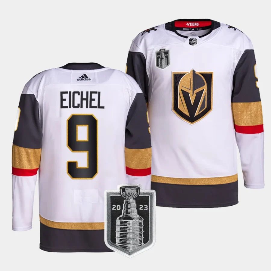 jack eichel vgk white 2023 stanley cup final authentic away jersey