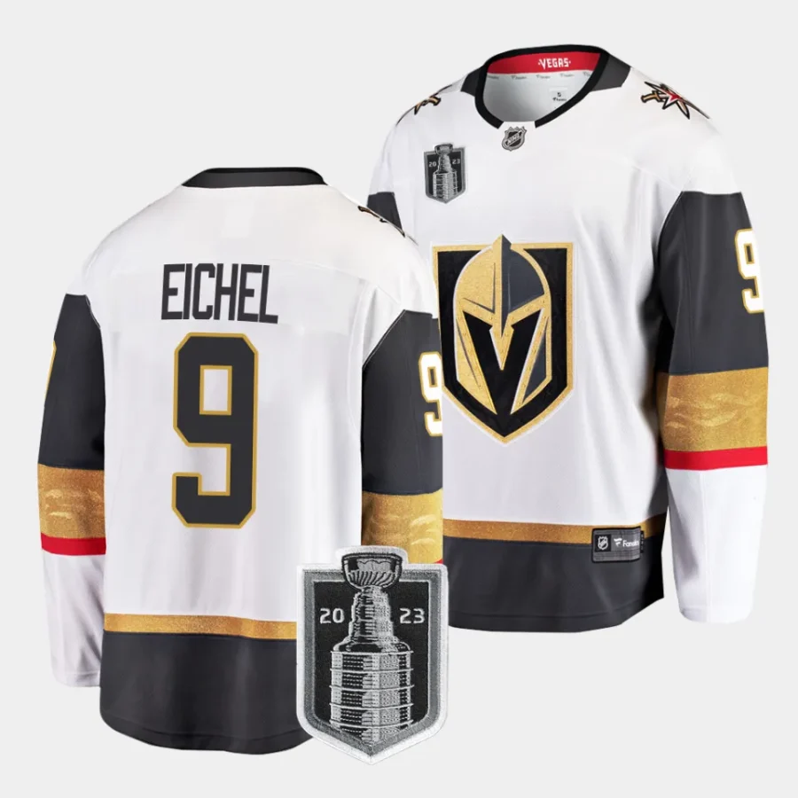 jack eichel vgk white 2023 stanley cup final away jersey