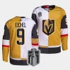 jack eichel vgk white gold 2023 western conference champions split edition jersey