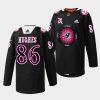 jack hughes devils black 2022hispanic heritage night warmup jersey