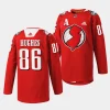 jack hughes devils red 2023 fan appreciation warm up jersey