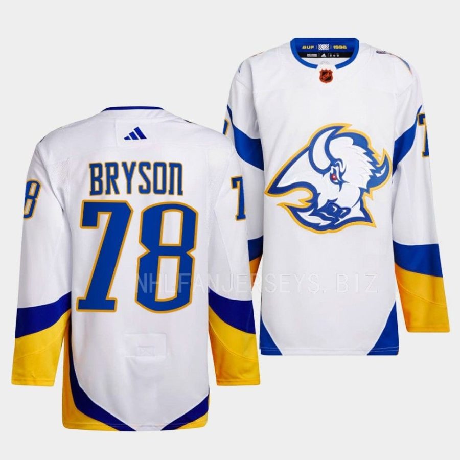 jacob bryson sabres white 2022reverse retro 2.0 authentic primegreen jersey