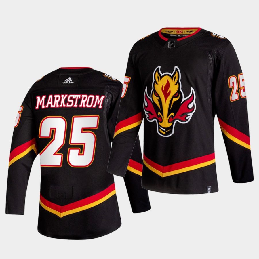 jacob markstrom flames black 2021 reverse retro special edition authentic jersey