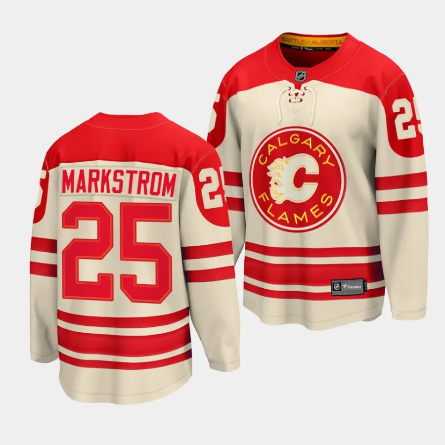 jacob markstrom flames cream 2023 nhl heritage classic premier jersey