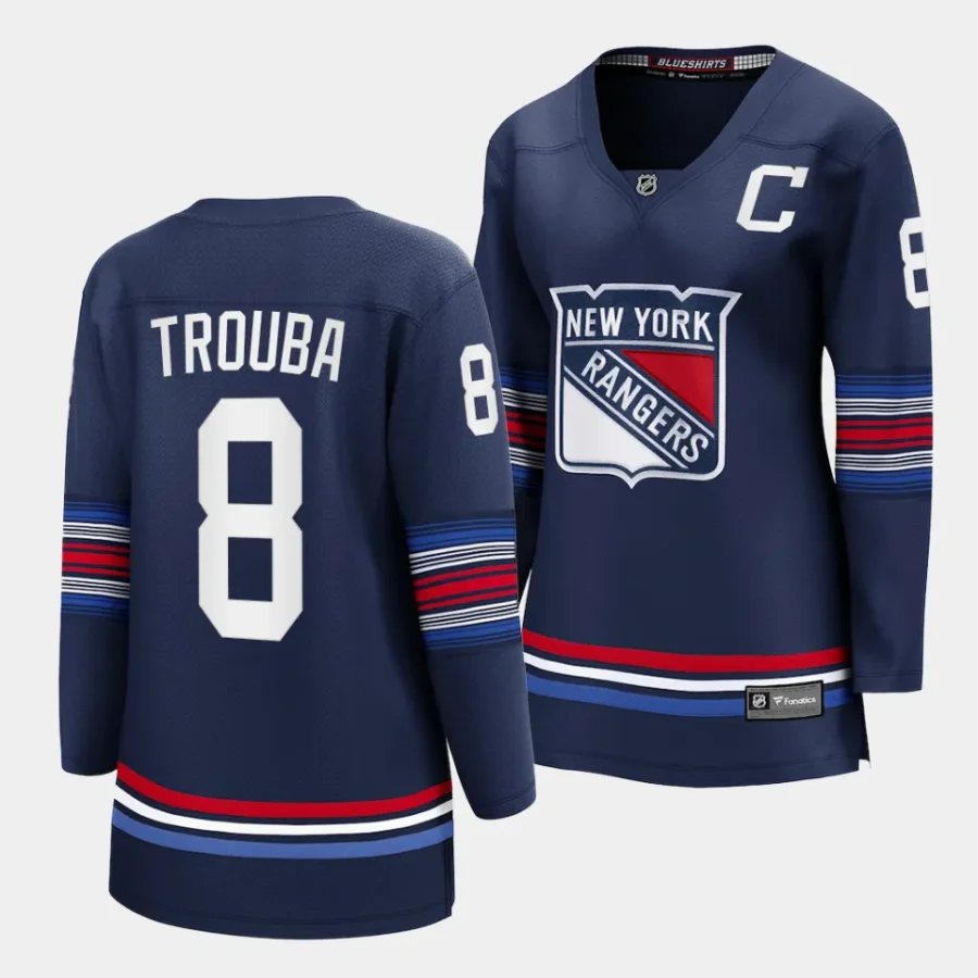 jacob trouba rangers navy alternate women jerseys