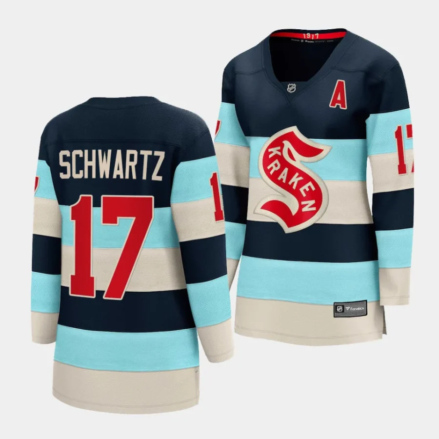 jaden schwartz kraken blue 2024 nhl winter classic women jerseys