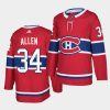 jake allen canadiens red home authentic player jersey