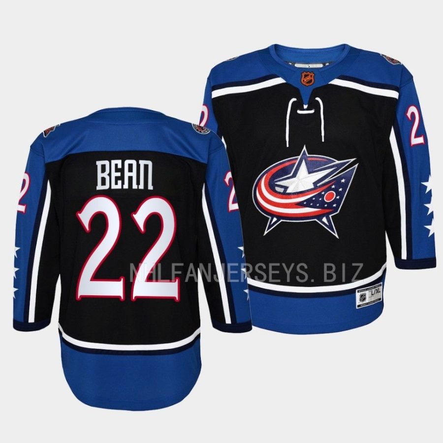 jake bean blue jackets navy 2022special edition 2.0 premier youthjersey