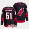 jake gardiner hurricanes black 2022 23authentic home 25th anniversary jersey