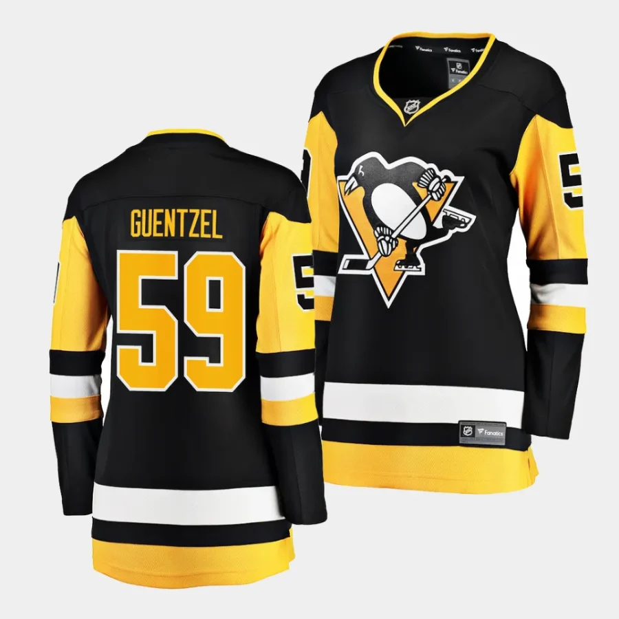 jake guentzel penguins black home women jerseys