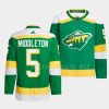 jake middleton wild green 2022reverse retro 2.0 authentic pro jersey