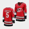 jalen chatfield hurricanes red 25th anniversary women jerseys