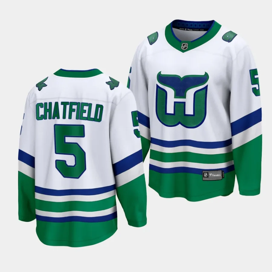 jalen chatfield hurricanes white whalers premier breakaway jersey