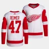 james reimer red wings white away authentic pro jersey