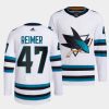 james reimer sharks white 2022 23away primegreen authentic jersey