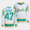 james reimer sharks white 2022reverse retro 2.0 authentic primegreen jersey