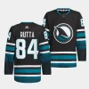 jan rutta sharks black 2023 24cali fin 3rd alternate authentic pro jersey