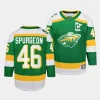 jared spurgeon wild 2023 24alternate youth greenreplica player jersey