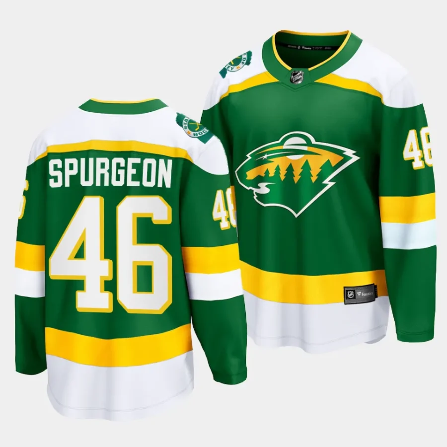 jared spurgeon wild green 2023 24alternate breakaway player jersey