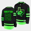 jason robertson stars black third blackout replica jersey