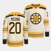 jayson megna bruins cream 2023 24100th anniversary primegreen authentic playerjersey