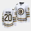 jayson megna bruins white 2023 24100th anniversary premier jersey