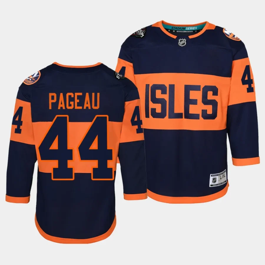 jean gabriel pageau islanders 2024 nhl stadium series youth navypremier player jersey