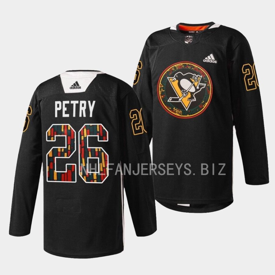 jeff petry penguins warmup 2023black hockey history black jersey