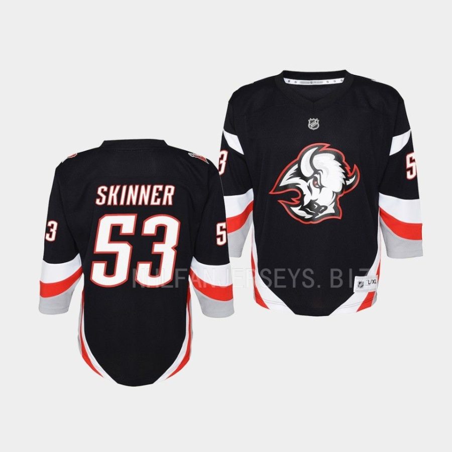 jeff skinner sabres 2022 23goathead alternate youth black jersey