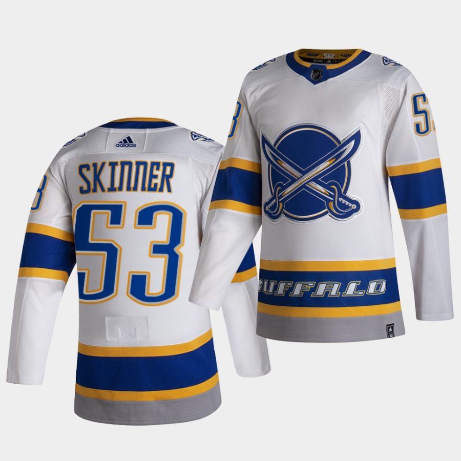 jeff skinner sabres white 2021 reverse retro special edition jersey