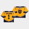 jeremy swayman bruins gold throwback replica jersey