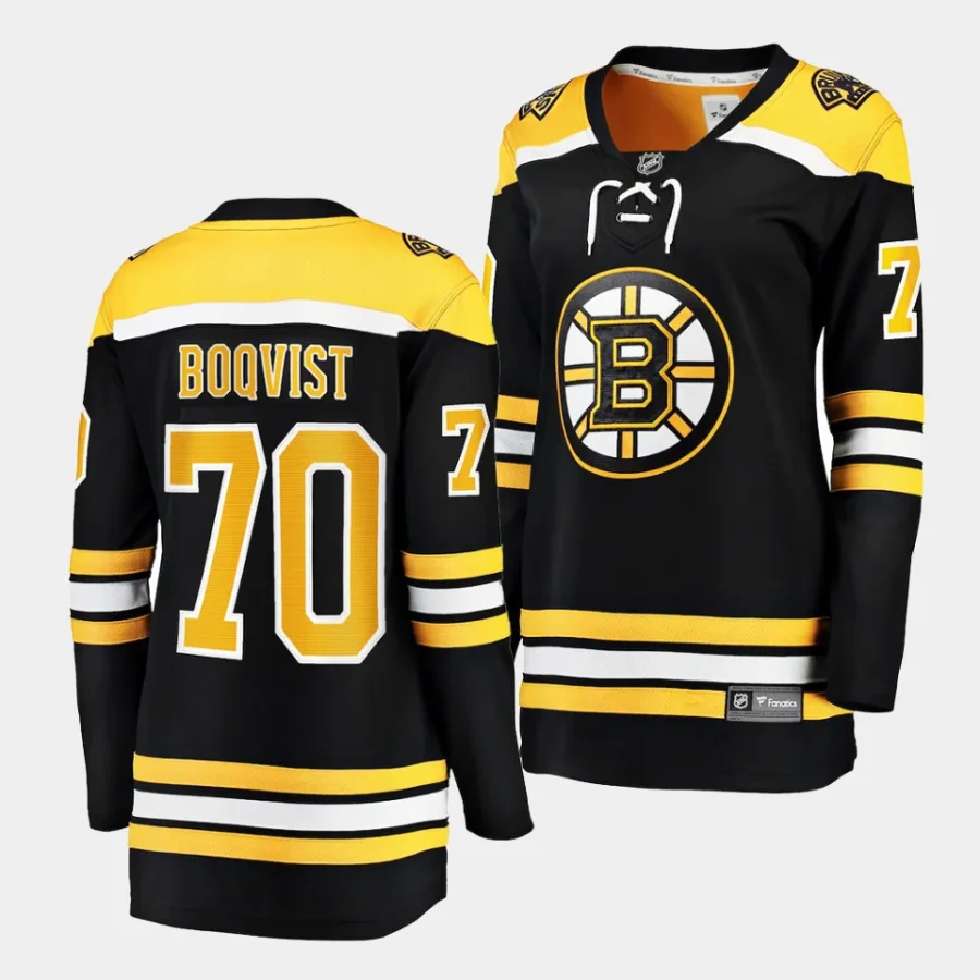 jesper boqvist bruins black home women jerseys